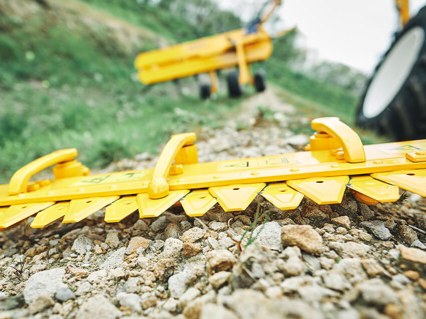 BERKY Doppel­messer Schneid­werk Detailansicht Schneidwerk